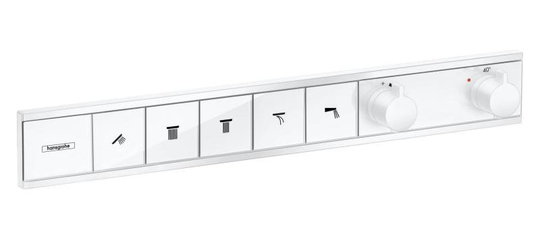 Термостатичний змішувач Hansgrohe RainSelect (15384700) Для ванни, Для душа Білий матовий