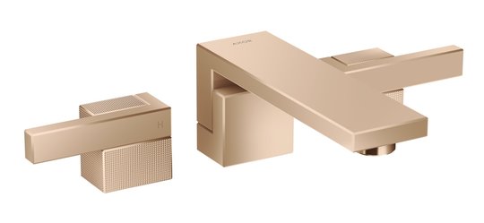 Смеситель для раковины Axor Edge diamond cut, Polished Red Gold (46061300) Для раковины Красное золото