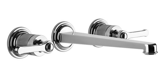 Настенный смеситель для раковины 256 мм Gessi Venti20 (65090-031) Для раковины Хром