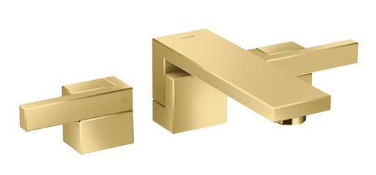 Смеситель для раковины Axor Edge, Polished Gold Optic (46060990) Для раковины Золото
