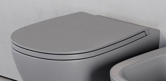 Крышка для унитаза Flaminia IO 2.0 soft close, lava grey (IOCW07) 