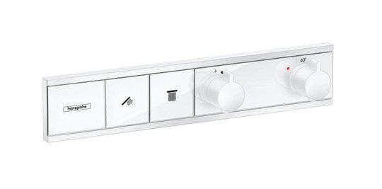 Термостатичний змішувач Hansgrohe RainSelect Matt White (15380700) Для ванни, Для душа Білий матовий