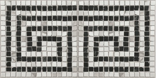 Декор Fap Roma Greca Statuario Grafite Mosaico Mix 2 20 * 40 (fMGU) FAP Ceramiche Для кухні, Для громадських приміщень, Для житлових приміщень, Для ванної