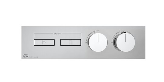 Термостатический смеситель на 2 потребителя Gessi Hi-Fi (63012-031) Для ванны, Для душа Хром