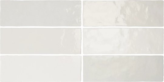 Плитка Equipe Ceramicas Artisan White 6, 5x20 (24464) Для кухні, Для ванни, Для громадських приміщень, Для житлових приміщень