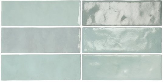 Плитка Equipe Ceramicas Artisan Aqua 6, 5x20 (24468) Для кухні, Для ванни, Для громадських приміщень, Для житлових приміщень