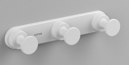 Потрійний гачок для рушників Sonia Tecno Project (176823) Гачки для халатів, рушників Sonia