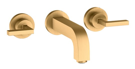 Смеситель для раковины Axor Citterio, Brushed Brass (39315950) Для раковины Латунь