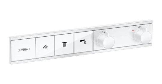 Термостатичний змішувач Hansgrohe RainSelect (15381700) Для ванни, Для душа Білий матовий