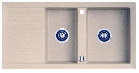 Гранитная мойка Marmorin CIRE Sand (375213007) Врезные сверху Прямоугольные Бежевый, Коричневый