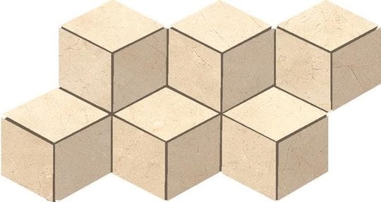 Плитка Dado Ceramica Marmi Pregiati Mosaico Cubic Supreme Crema Marfil Lappato 33,3*15 (302875) Dado Ceramica Для кухни, Для общественных помещений, Для жилых помещений, Для промышленных помещений, Для технических зон, Для ванной