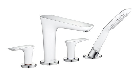 Змішувач Hansgrohe PuraVida (15446400) Для ванни Білий