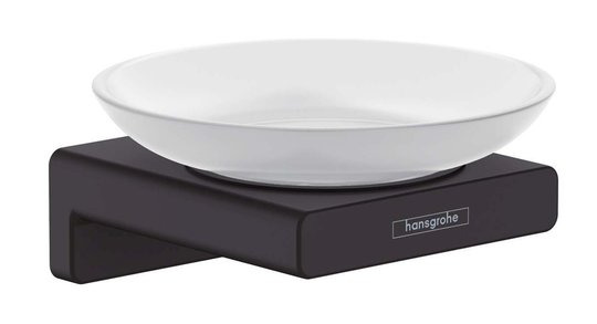 Мыльница Hansgrohe AddStoris, черный матовый (41746670) Мыльницы Hansgrohe