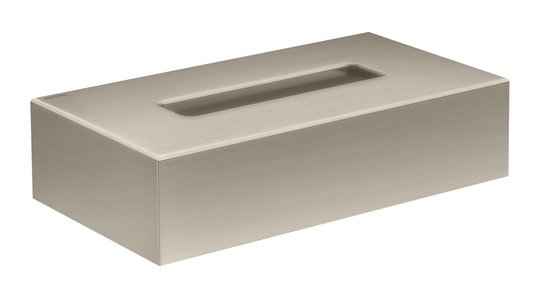 Контейнер для салфеток Axor Universal Circular, Brushed Nickel (42873820) Контейнеры для салфеток Axor