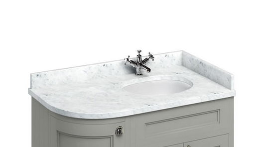 Столешница со встроенной раковиной 100 см Burlington, мрамор (BC98R) Burlington Столешницы