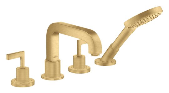 Смеситель для ванны Axor Citterio, Brushed Gold Optic (39446250) Для ванны Золото