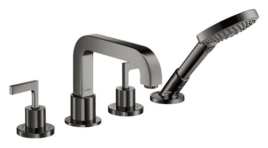 Смеситель для ванны Axor Citterio, Polished Black Chrome (39446330) Для ванны Черный