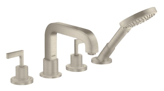 Смеситель для ванны Axor Citterio, Brushed Nickel (39446820) Для ванны Никель