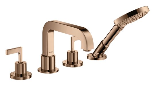 Смеситель для ванны Axor Citterio, Polished Red Gold (39446300) Для ванны Красное золото