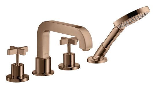Смеситель для ванны Axor Citterio, Polished Red Gold (39445300) Для ванны Красное золото