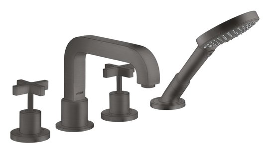 Смеситель для ванны Axor Citterio, Brushed Black Chrome (39445340) Для ванны Черный