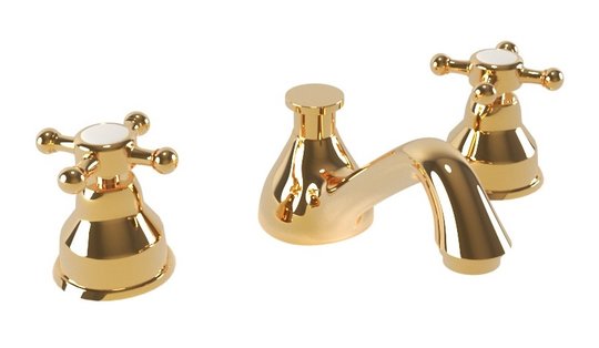 Змішувач для раковини Bugnatese Lady, золото (912-DO) Для раковини Золото