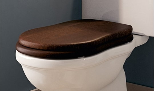 Крышка для унитаза Flaminia Efi, walnut/cromo (23N/C) 