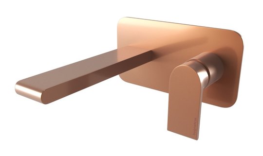 Смеситель для раковины, с донным клапаном Bugnatese Simple, медь PVD (6643SC-PR) Для раковины Медь