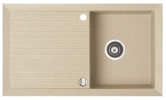 Гранітна мийка Marmorin CIRE Safari (375113001) Врізні зверху Прямокутні Бежевий
