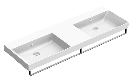 Керамическая раковина 150 см Catalano NEW ZERO, bianco lucido (1150ZEDUP00) На столешницу, На тумбу, Подвесные, Полувстраиваемые Прямоугольные