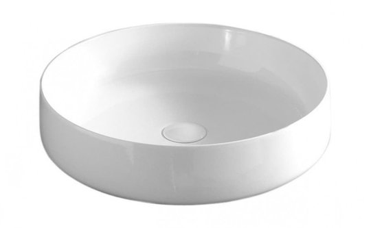 Керамическая раковина 48 см Artceram Cognac, white glossy (COL002 01; 00) На столешницу, На тумбу Круглые