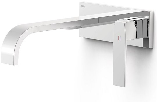 Настенный смеситель для раковины Tres Slim Exclusive SLIM-TRES, хром (20230014) Для раковины Хром