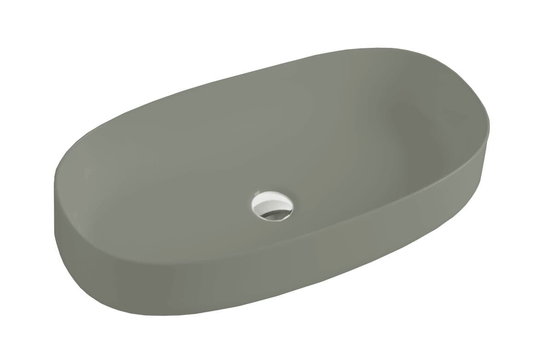 Керамічна раковина 68 см Artceram Cognac, grey olive (COL005 15; 00) На стільницю, На тумбу 