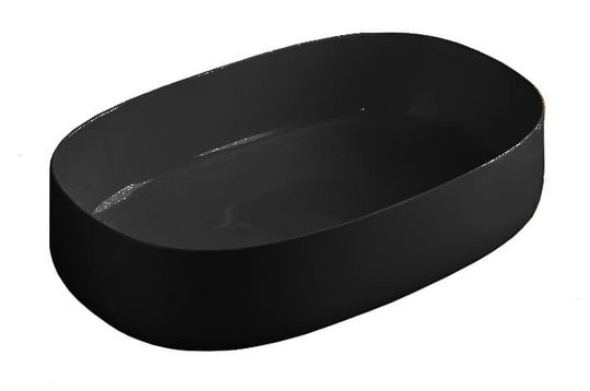 Керамическая раковина 55 см Artceram Cognac, black glossy (COL003 03; 00) На столешницу, На тумбу Овальные
