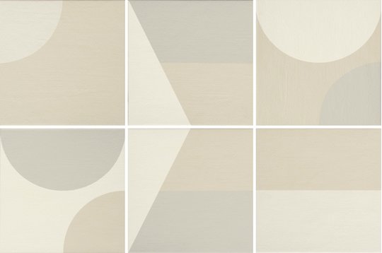 Плитка Mutina Puzzle Set of patterns Faroe 25x25 (BOZCM31) Для кухни, Для общественных помещений, Для жилых помещений, Для ванной