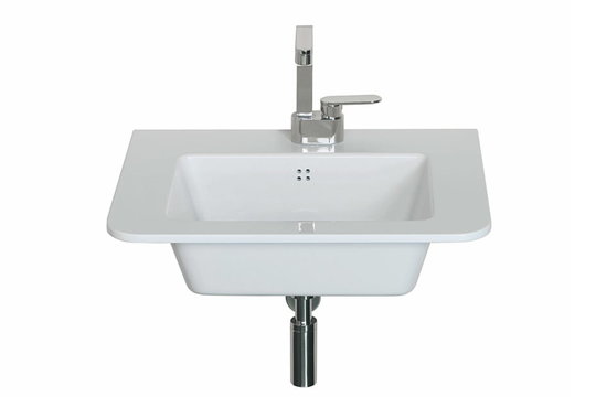 Керамическая раковина 66 см Flaminia Volo 66, white (VL66L) Подвесные Прямоугольные