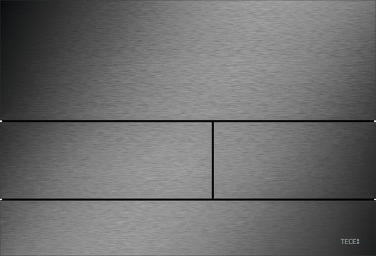 Металлическая панель смыва унитаза TECE Square II, PVD Brushed Black Chrome / сатин, черный хром (9240836) Механические Для унитазов Механические
