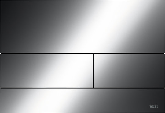 Металлическая панель смыва унитаза TECE Square II, Polished Black Chrome / глянец, черный хром (9240837) Механические Для унитазов Механические