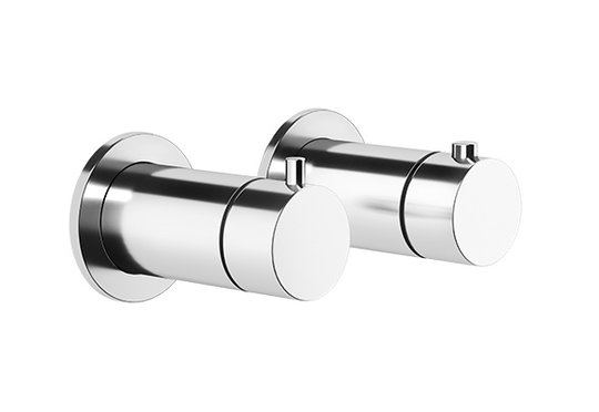 Термостатический смеситель на 2 потребителя Gessi Anello (63333-031) Для ванны, Для душа Хром