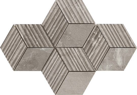 Плитка Piemme Valentino Majestic Cube Supreme Grey Nat 30 * 30 (02647) Для кухні, Для громадських приміщень, Для житлових приміщень, Для ванної