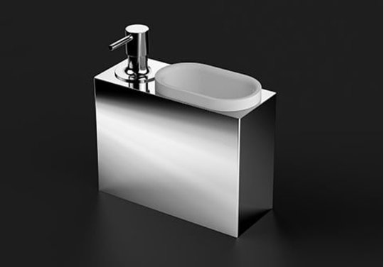 Стакан для зубных щеток и дозатор жидкого мыла Sonia S5 Pure Chic (176564) Дозаторы жидкого мыла, Стаканы для зубных щеток Sonia