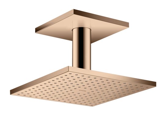 Верхний душ Axor MyEdition 250х250 мм 2-х функциональный, Polished Red Gold (35312300) Верхние души Красное золото