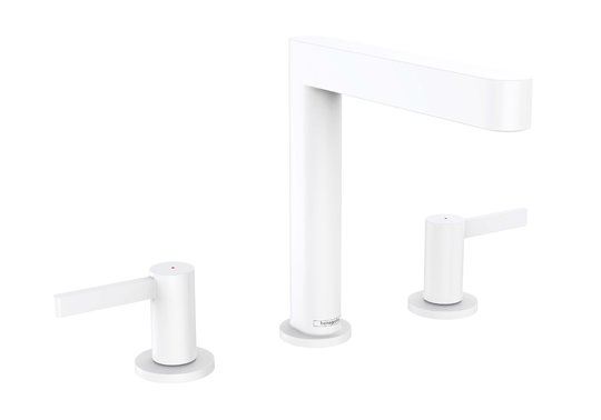 Смеситель для раковины Hansgrohe Finoris 160, белый матовый (76034700) Для раковины Белый матовый