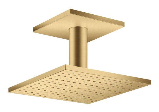 Верхний душ Axor MyEdition 250х250 мм 2-х функциональный, Brushed Gold Optic (35312250) Верхние души Золото