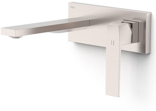Настенный смеситель для раковины Tres Slim Exclusive SLIM-TRES, сталь (20230011AC) Для раковины Сталь