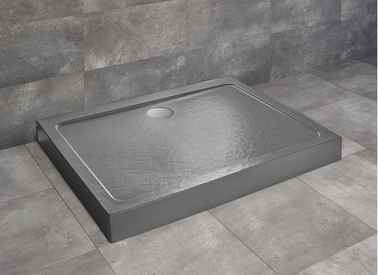 Душевой поддон Radaway Doros D Compact Stone Anthracite 100x80 (SDRD1080-05-64S) Мелкие Антрацит