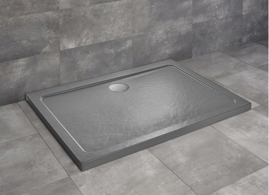 Душевой поддон Radaway Doros D Stone Anthracite 120x100 (SDRD1210-01-64S) Мелкие Антрацит