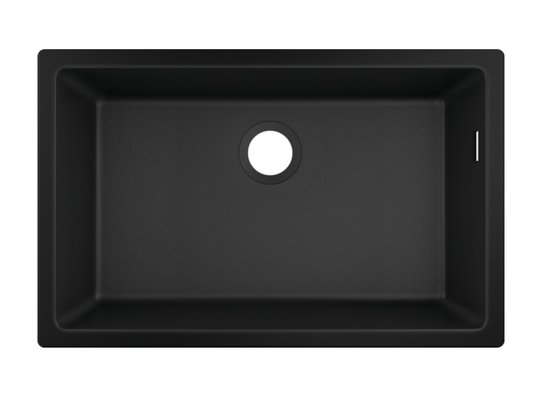 Кухонная мойка Hansgrohe S51 S510-U660 черный графит (43432170) Под столешницу Прямоугольные Черный