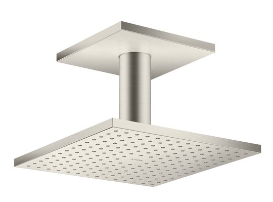 Верхний душ Axor MyEdition 250х250 мм 2-х функциональный, Stainless Steel Optic (35312800) Верхние души Нерж. сталь