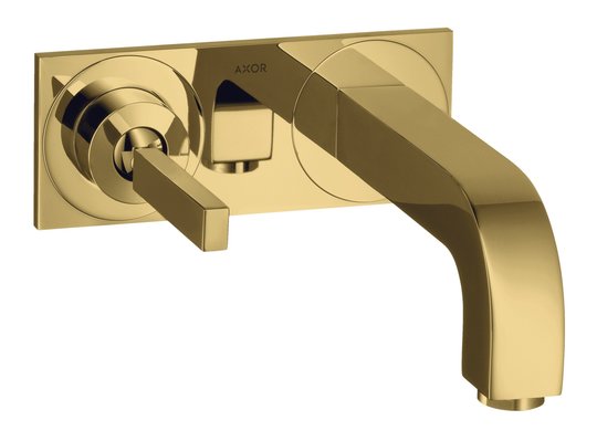 Смеситель для раковины Axor Citterio, Polished Gold Optic (39112990) Для раковины Золото